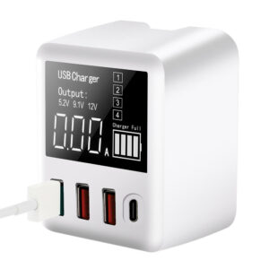 USB Type C Charger 30W Quick Charge QC4.0 QC3.0 Portable Charger Led Display USB Charger for iPhone X for Samsung Travel Adapter