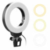 VIJIM CL06 4 Inch 3200K-6500K LED Video Light Ring Lamp With Clip Fill Light for iPad/Laptop Online Meeting Conference Light