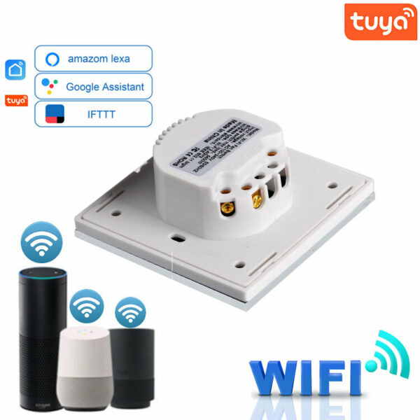 WF-FS01 Tuya Smart Fan WiFi Switch 86 Type Fan Speed Control Switch Compatible with Amazon Alexa Google Home