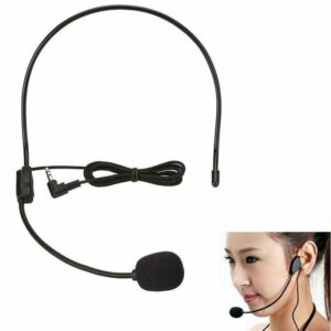Wired microphone 3.5MM Flexible Head-Mounted Mic for Voice Amplifier Loudspeaker