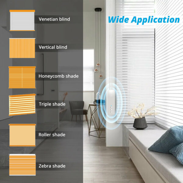 ZEMISMART M515EGWT Tuya Wifi Roller Shade Driver 110V/240V  Switch Control Automatic Electric APP Voice Control Roller Blinds Shutter Motor