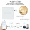 Zemismart Tuya ZB Light Switch with Aluminum Frame Glass  No Neutral 1/2/3 Gang Touch Switch Alexa Google Home Assistant Control