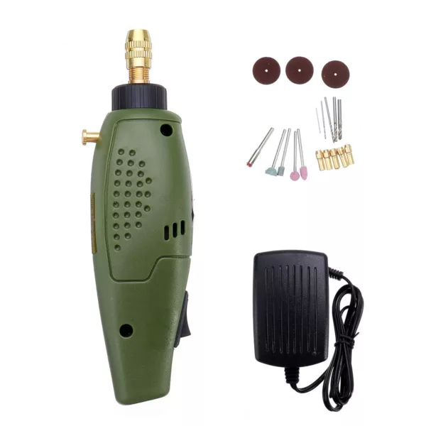 10W 12V Electric Engraving Pen Rotary Tool Kit Hand Drill Grinder Grinding Carving Tool jpg