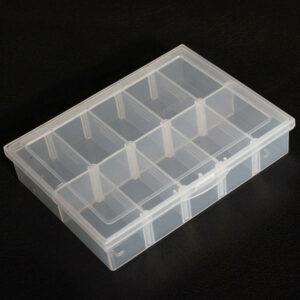 10 Compartments Storage Plastic Adjustable Electronics Tool Box Case