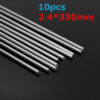 10Pcs 2.4mmx330mm Aluminum Alloy Silver TIG Filler Rods Welding Brazing Wire Tools