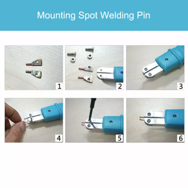 10Pcs Spot Welding Pin Welding Fixed Copper Needles Suitable for HB-71A Spot Welder Pen Tips Replacement Repair Pin