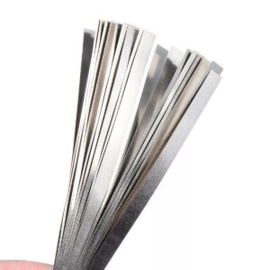 500Pcs Pure Nickel 99.96% Low Resistance Battery Tabs Mat for Welding 0.1x4x100mm