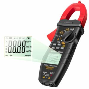 ANENG ST192 Digital Clamp Meter AC/DC Current True RMS 6000 Counts Multimeter Ammeter Voltage Tester Car Amp Hz Capacitance NCV Ohm Test