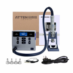 ATTEN ST-862D EU 220V Hot Air Nozzle Intelligent Digital Display BGA Rework Station 1000W For PCB Chip Soldering Repair Desoldering Station