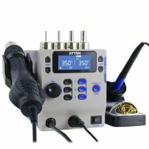 ATTEN ST-8865 2 in 1 220V Electric Soldering Iron Hot Air Gun Electronic Repair LCD Large Screen Desoldering Soldering Station