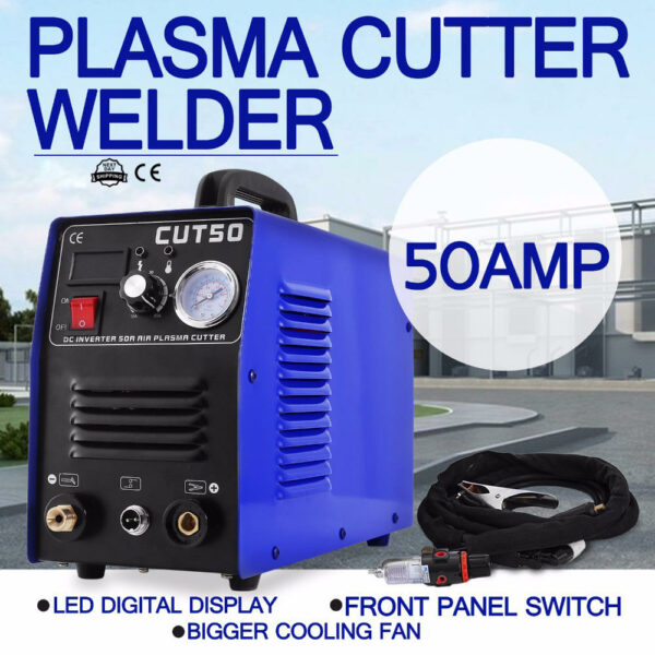 CT50 110V 50A Plasma Cutter Plasma Cutting Machine with PT31 Cutting Torch Welding Accessories