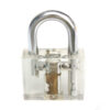 DANIU Disc Type Padlock Training Lock Transparent Cutaway Inside View of Practice Lock Pick Tools