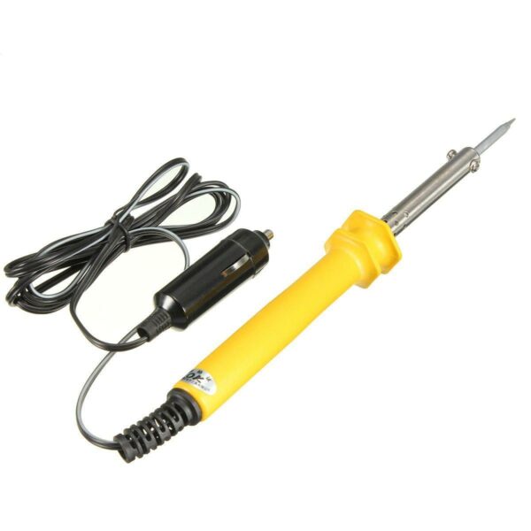 GJ DC 12V 30W Low Voltage Bevel eEectric Soldering Iron Fitted with Cigarette Lighter Plug for Auto Solder Repair Tool