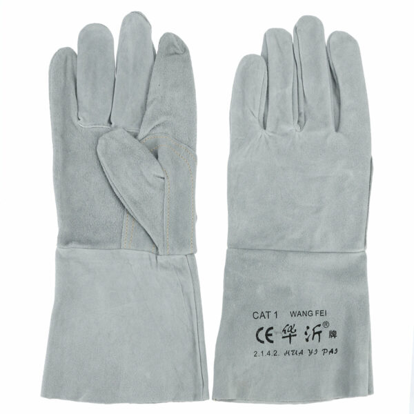 Heat & Fire Resistant Welders Gauntlet Welding Gloves Cowhide Leather Gauntlets
