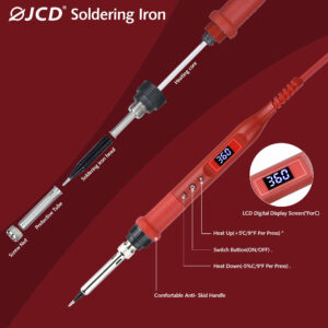 JCD 908U 100W Soldering Iron Tool Kit 220V/110V Adjustable Temperature LCD Soldeing Station Welding Repair Tools wiht Soldering Holder Sucker Tips
