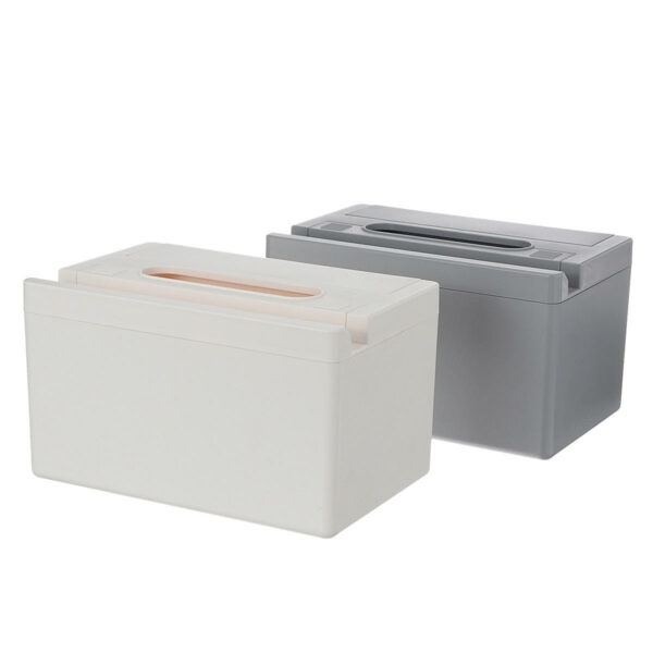 Multifunctional Automatic Lift Tissue Box Case ABS Home Storage Box Paper Towel Organizer Automatic Lifting Storage Holder Table Decoration Container