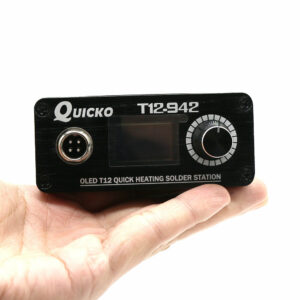 Quicko T12-942 MINI OLED Digital Soldering Station T12-907 Handle with T12-K Iron Tips Welding Tool