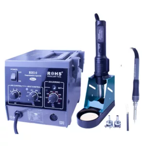 ROHS RH10  2 in 1 SMD Soldering Station Hot Air Rework Station Repair Welding Soldering Iron Set PCB Desoldering Tool