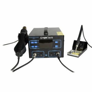 YAOGONG New Long Life 887D 2 In 1 DC Power Supply Hot Air SMD Soldering Rework Station