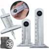 0-30mm Stainless Steel Car Tyre Tire Tread Depth Gauge Meter Ruler Caliper Measuring Tool