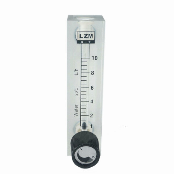 1-10L/h Glass Rotor Flow Meter Small Gas Air Flow meter Acrylic Length 106MM