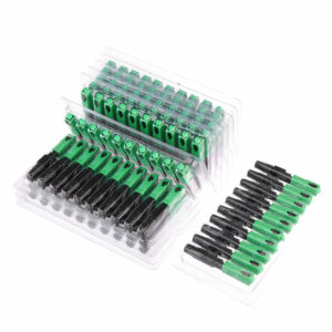 100pcs Flip Type SC APC Fast Connector Embedded SC Adapter  FTTH SC APC Connector Support 0.9mm 2.0mm 3.0mm FTTH Flat Cable