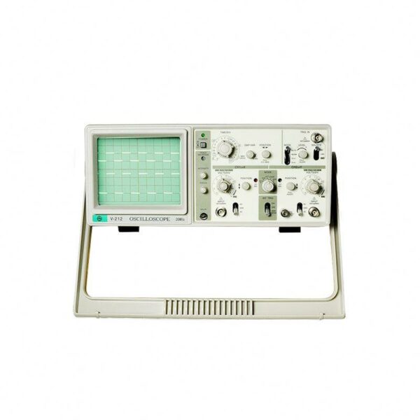 110V/220V V-212A MCH Dual Channel 20MHz Analog Oscilloscope with Imported CTR and 6 Digit Frequency Meter