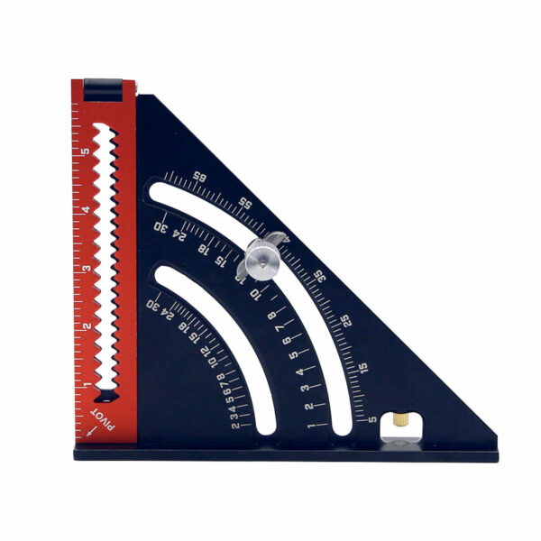 2 In 1 Folding Aluminum Alloy Extendable Arm Work Durable Carpentry Multifunctional Triangle Square Ruler Layout Tool Professional Home
