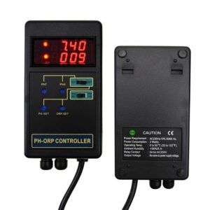 2 in 1 Digital PH & ORP Redox Controller with Separate Relays Repleaceable Electrode BNC Type Probe Water Quality Monitor Tester