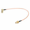 2Pcs 100CM SMA cable SMA Male Right Angle to SMA Female RF Coax Pigtail Cable Wire RG316 Connector Adapter