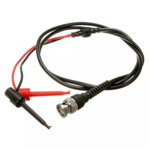 2pcs DANIU BNC Male Plug Q9 to Dual Hook Clip Test Probe Cable Leads