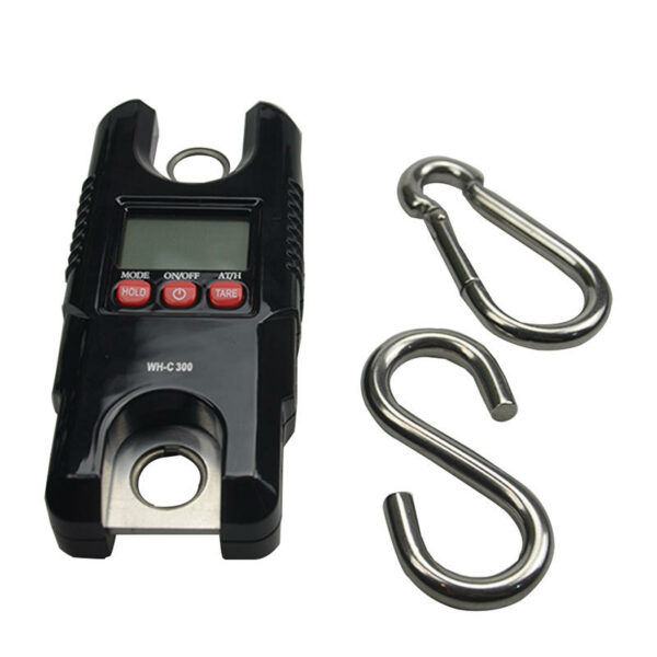 300kg 0.1kg Digital Portable Electronic Mini Scale Backlight LCD Hook High Accuracy Precision Hanging Scale Meter Force Measuring Instrument