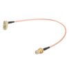 3Pcs 20CM SMA cable SMA Male Right Angle to SMA Female RF Coax Pigtail Cable Wire RG316 Connector Adapter