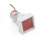 3Pcs 22mm AC 50-500V 0-100A Mini Digital square Voltmeter Ammeter Volt Voltage Tester Meter Dual LED Indicator Pilot Lamp Light Dual -Red
