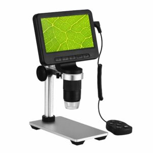 500X-1000X WiFi Digital Microscope 5 Inch 1920*1080 LCD Wireless USB Microscope Camera Industrial Maintenance with Adjustable Metal Bracket