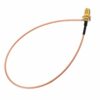 5Pcs 50CM Extension Cord U.FL IPX to RP-SMA Female Connector Antenna RF Pigtail Cable Wire Jumper for PCI WiFi Card RP-SMA Jack to IPX RG178