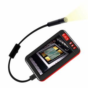 5m Hard Wire Digital Borescope 4.3inch Color Screen HD 1080P Built-in Rechargeable Lithium Battery With Adjustable Brightness 8LEDs