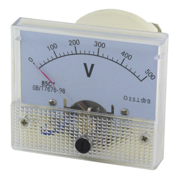 85C1-V DC Pointer Voltmeter Voltage Meter 5V/50V/100V/250V 85C1 Series Analog Volt Meter 64*56 mm Size