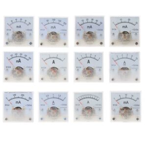 91C4 Class 2.5 Accuracy DC 50mA 100mA 500mA  0-5A 10A Ampere Analog Panel Meter Ammeter