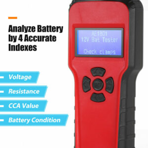 AE1801 6~18V Battery Capacity Tester Vehicle Battery Tester Auto Car Battery Analyzer Digital Car Tester with LCD Display
