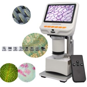 Andonstar AD105S 4.3 Inch 600X FHD 1080P Digital USB Microscope  Built-in Display Slides  Movable Bl