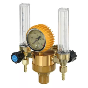 Argon Pressure Reducing Regulator Pressure Gauge 2 Tube Mig Tig Flow Meter Control Valve