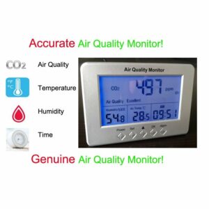 CO2 Carbon Dioxide Tester Air Quantity Monitor CO2 Temperature Hygrometer Time Measurement