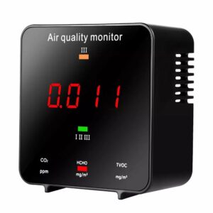 CO2 Meter Digital Temperature Humidity Sensor Tester Air Quality Monitor Carbon Dioxide TVOC Formaldehyde HCHO Detector