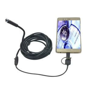 DANIU 3-in-1 5.5mm 6LED Waterproof Borescope Android USB Type C Borescope Inspection Camera 1/2/3.5/5m