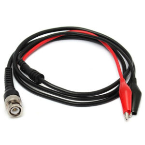 DANIU BNC Male Plug Q9 To Dual Alligator Clip Y Splice Oscilloscope Test Probe Cable Lead 120CM
