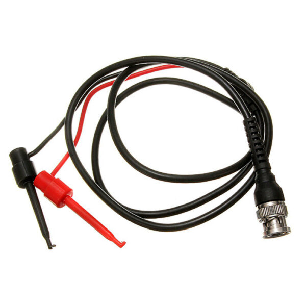 DANIU P1013 BNC Q9 Male Plug To BNC Q9 Male Plug Oscilloscope Test Probe Cable Lead 100CM+BNC Male Plug Q9 to Dual Hook Clip Test Probe Cable Leads+Y Splice Oscilloscope Test Probe Cable Lead 120CM