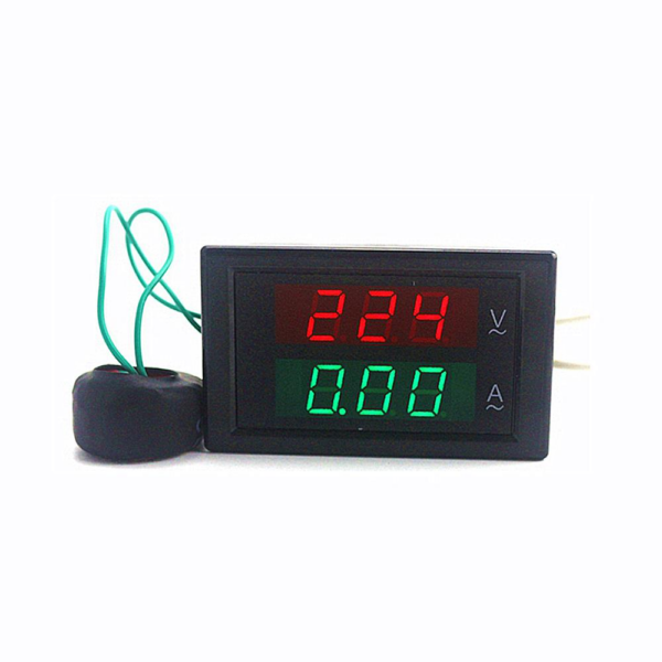DL69-2042 3-Digit Dual Display Current Voltmeter AC 80-300V 0-100A Led Volt Amp Meter Voltage Current Meter