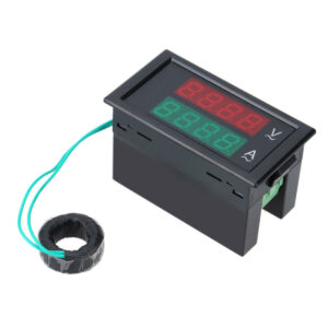 DL69-2042 Dual AC Digital Ammeter Voltmeter LCD Panel Amp/Volt Meter With Back Case