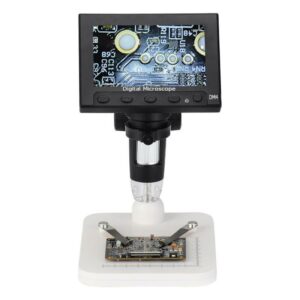 DM4 USB Digital Electronic Microscope 4.3 Inches LCD Display VGA Microscope 1280*720 with 8LED for PCB Motherboard Repairing